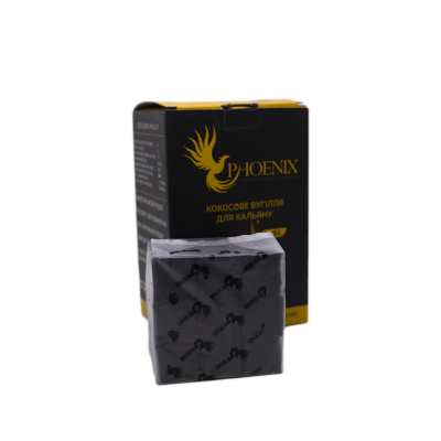 Кокосовый уголь для кальяна Phoenix (0,25 кг, 18 шт, р25, без коробки)