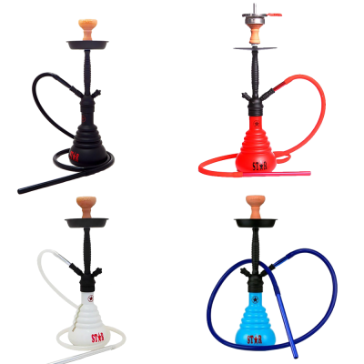 Кальян Amy 4-Stars 410 Black White (чёрный с белым, полный комплект)