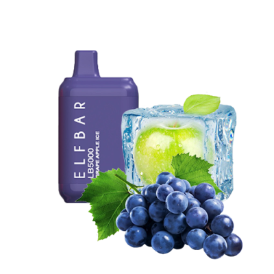 Elf Bar LB5000 Grape Apple Ice (Виноград Яблуко Лід) Одноразовий POD