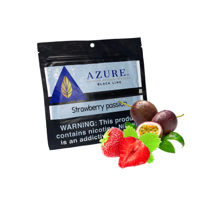Тютюн Azure Black Strawberry passion (Полуниця маракуйя, 100 г)