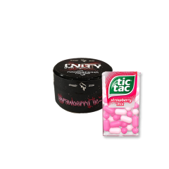 Тютюн Unity Strawberry tic-tac (Полуничний тік-так, 40 г)