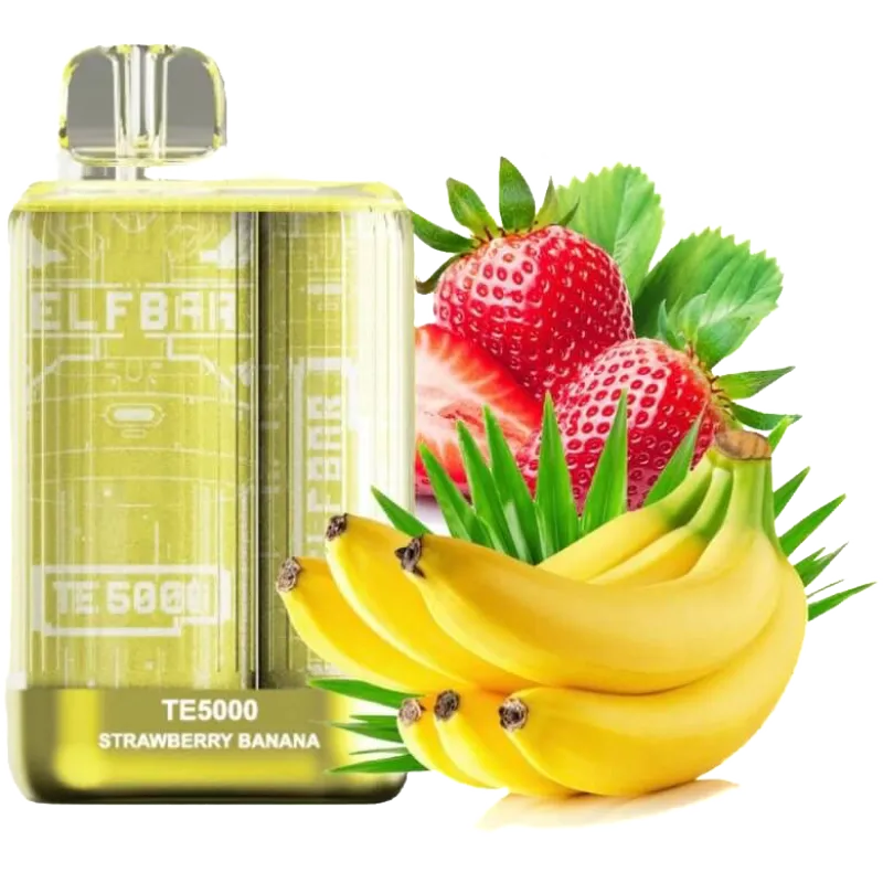 одноразовая электронная сигарета Elf Bar TE5000 Strawberry Banana