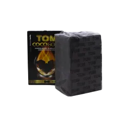 Кокосовый уголь для кальяна Tom Cococha Gold (1 кг, 72 шт, р25, без коробки)