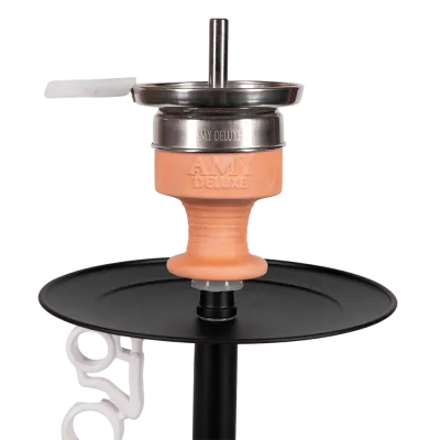 Кальян Amy Deluxe 652 Black (чёрный, полный комплект)