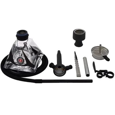 Кальян Amy Deluxe 652 Black (чёрный, полный комплект)