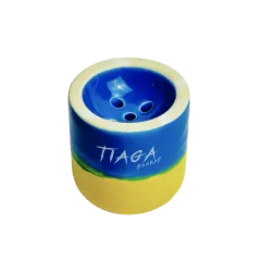 Глиняная чаша Tiaga Hookah Blue Yellow (Желтый Синий)