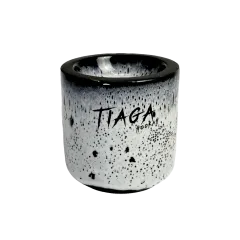 Глиняная чаша Tiaga Hookah Black Rain (Чёрный Белый) Глиняная чаша Tiaga Hookah Black Rain (Чёрный Белый)