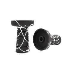 Глиняная чаша Gusto Bowls Harmony Black Glaze White (белая поливка)