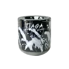 Глиняная чаша Tiaga Hookah Black hurricane (Чёрный, Белый)