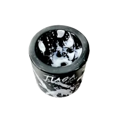 Глиняная чаша Tiaga Hookah Black hurricane (Чёрный, Белый)