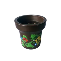 Глиняная чаша GrynBowls Accent Ornament Green (Зелёный орнамент)