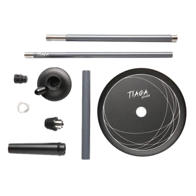 Кальян Tiaga Iris Grey (серый, полный комплект)