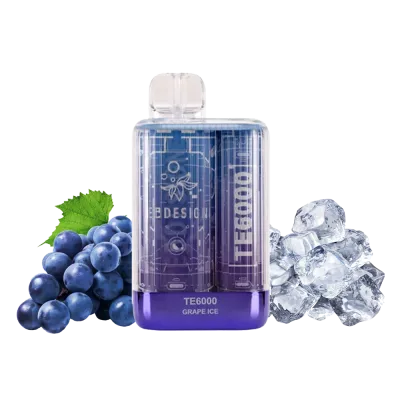 Elf Bar TE6000 Grape Ice (Виноград Лёд) Одноразовый POD