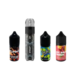 Комплект Voopoo Argus P1s 800 и стартовый набор жидкостей