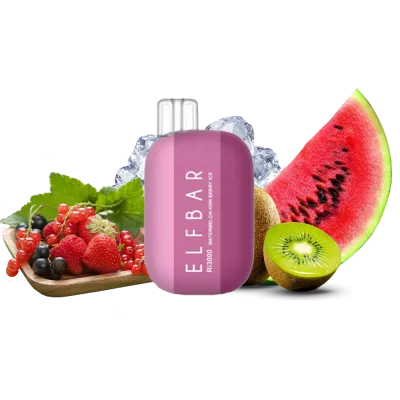 Elf Bar Ri3000 Watermelon Kiwi Berry Ice (Арбуз Киви Ягоды Лед) Одноразовый POD