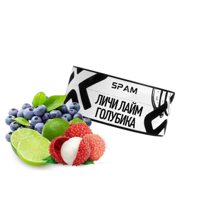 Табак Spam Личи Лайм Голубика (100 г)