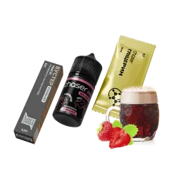 Набір для самозамішування Chaser Mix Strawberry Kvas Ultra (Полуниця Квас, 65 мг, 30 мл)