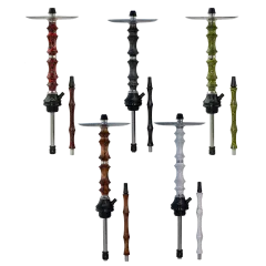 Кальян Sunrise Classic Wood Crack Red (червоний, базовий комплект)