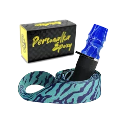 Персональный мундштук Personalka Epoxy Sakura (Синий с белым)