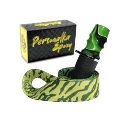 Персональный мундштук Personalka Epoxy Sakura (Салатовый с чёрным)