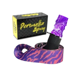 Персональний мундштук Personalka Epoxy Sakura (Бузковий з білим)