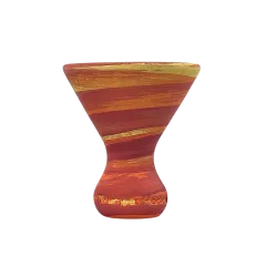 Глиняна чаша Trumpet Bell Жовто-рожева