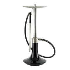 Кальян Oduman Cosmo Black Glass Silver Body (Металік, повний комплект)