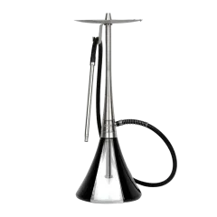 Кальян Oduman Orion Black Glass Silver Body (Металік, повний комплект)