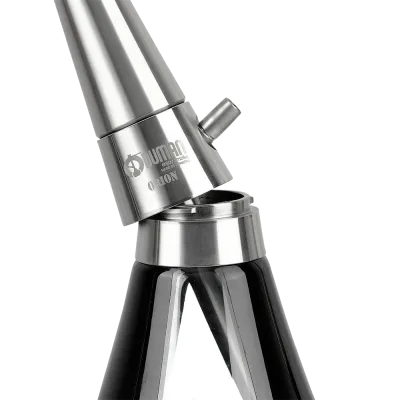 Кальян Oduman Orion Black Glass Silver Body (Металік, повний комплект)