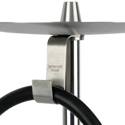 Кальян Oduman Orion Black Glass Silver Body (Металік, повний комплект)