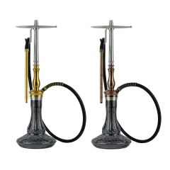 Кальян Oduman Sahra Black Glass Gold Body (Золотистый, полный комплект)