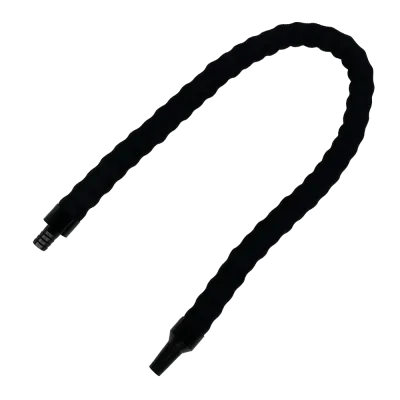 Геймерський шланг для кальяну Black (Чорний), що гнуться.