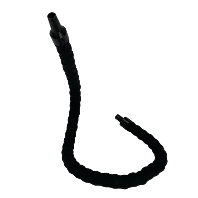 Геймерський шланг для кальяну Black (Чорний), що гнуться.