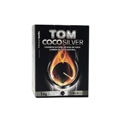 Кокосовый уголь для кальяна Tom Cococha Silver (1 кг, 60 шт, сегмент, без коробки)