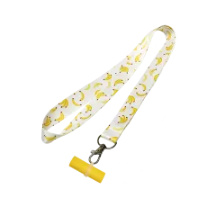 Персональный мундштук силиконовый Personalka Bananas (Бело-жёлтый)