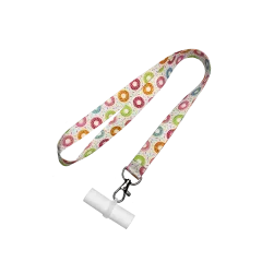 Персональный мундштук силиконовый Personalka Donuts (Бело-розовый)