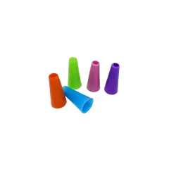 Одноразові мундштуки для кальяну (Різнокольорові, конус, 100 шт/уп)