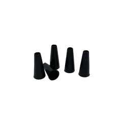 Одноразові мундштуки для кальяну (Чорні, конус, 100 шт/уп)