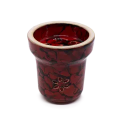 Глиняная чаша Solaris Eva Red Black (Красная глазурь)