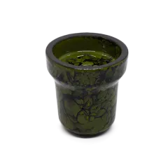 Глиняная чаша Solaris Eva Green Black (Зеленая глазурь)