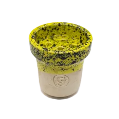 Глиняная чаша GrynBowls Accent White Yellow (Желтая)