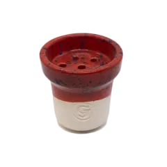 Глиняная чаша GrynBowls Accent White Red (Красный)