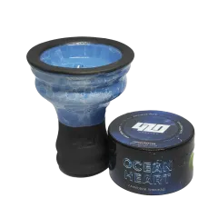Глиняная чаша 420 (синяя) + табак Ocean Heart (25 г)
