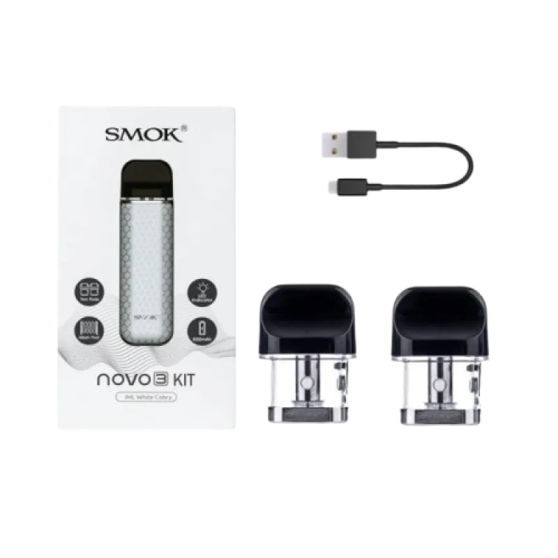 многоразовый POD Smok Novo 3 800 Purple Red Carbon Fiber