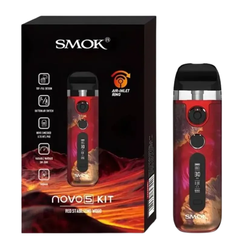 багаторазовий POD Smok Novo 5 900 Green Blue Cobra