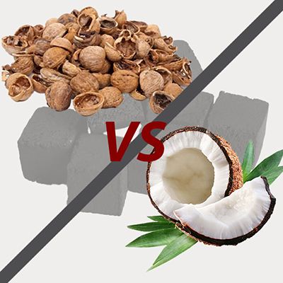 Сравнение видов угля для кальяна: кокосовый, древесный, быстрого розжига